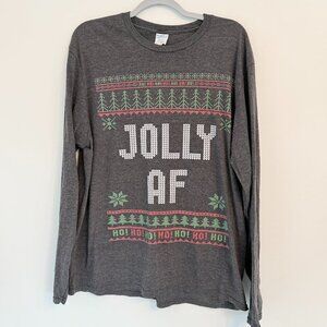 🎄 Jolly AF Long Sleeve Holiday Shirt